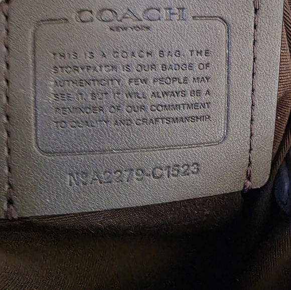 Coach Pennie Shoulder/Crossbody Bag In Signature Canvas With Leather Trim - Picture 12 of 12